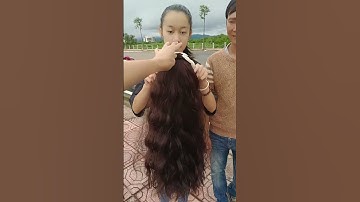 Cài tóc giả nữa đầu dài đẹp nhất #caitocgia