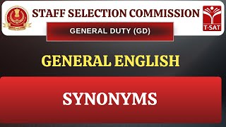 SSC GD | Competitive General English - Synonyms | T-SAT