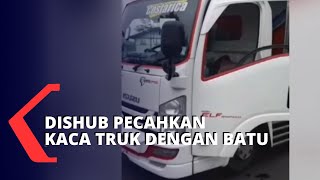 Viral! Kaca Truk Pecah Dirusak Petugas Dishub