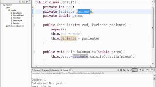 Modelagem em java Diagrama Hospital -  Parte 5