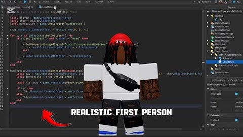 How to make REALISTIC FIRST PERSON CAMERA in Roblox Studio