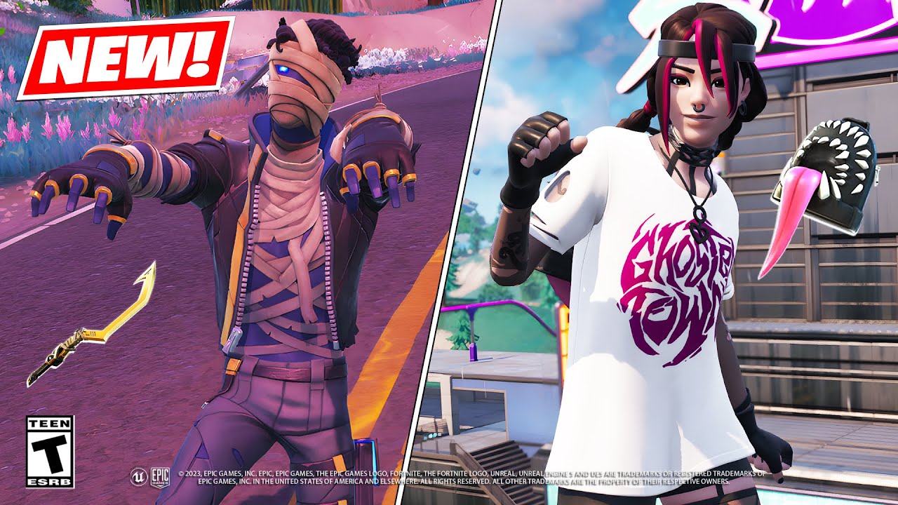 Fortnite SETH MUMMY & FESTIVAL PHAEDRA Skin Bundle Gameplay + Item Shop