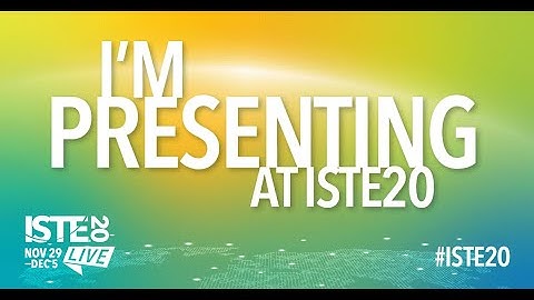ISTE 2020 Poster Presentation Preview