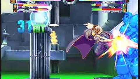 MvC2: Storm - 2x Hail Storm + Infinite Combo