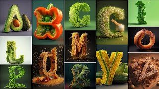 36Days Of Type - Veggies. A To Z Animated Alphabet.