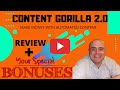 Content Gorilla 2.0 Review! Demo & Bonuses! (How To Make Money With Blogs In 2021)
