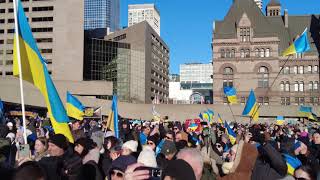 STAND WITH UKRAINE. Global Rally/TORONTO.February 24,2024