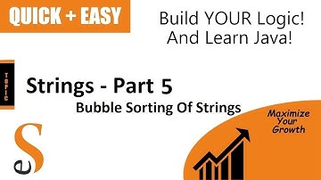 Exploring Bubble Sort: Sorting String Arrays in Java