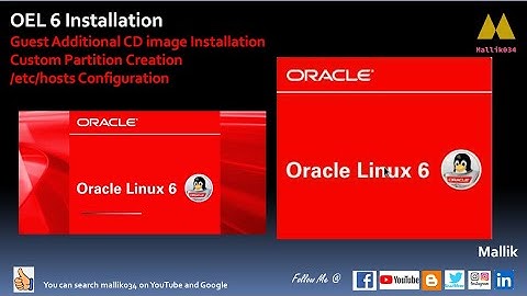 #03 OEL 6 Installation with Custom Partition | Guest Additional Installation and /etc/hosts Config