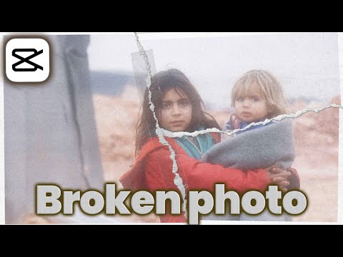 How to add Broken photo effect to video in CapCut App