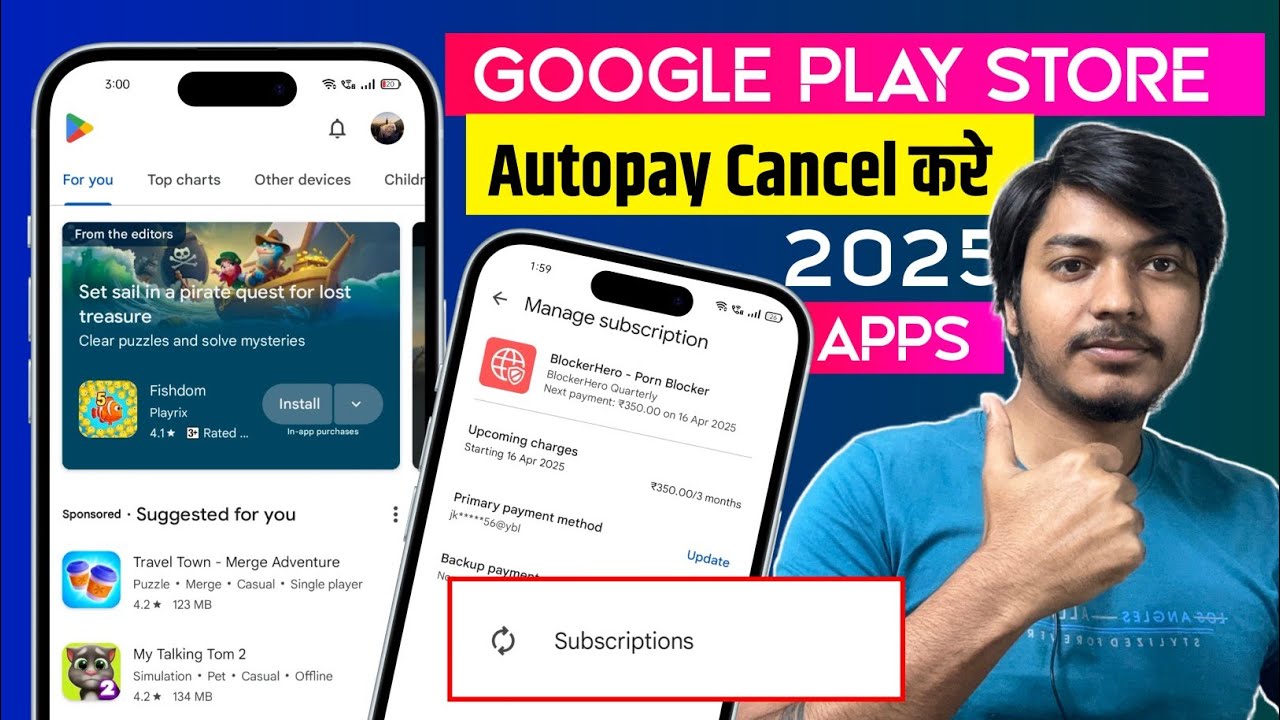 Google Play Store Apps Autopay cancel | How To Stop Autopay in Google ...
