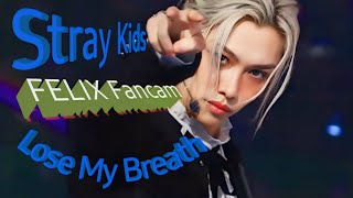 Stray Kids Felix (필릭스) Fancam "Lose My Breath" at The K-Wave Inkigayo 2024