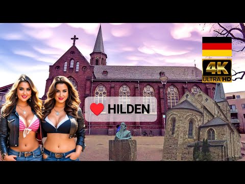 4K Walking Tour in HILDEN - Germany Exploring the Charming Old Town