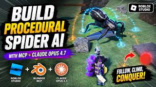 Procedural Spider Animation in Roblox Studio with Claude MCP Opus 4