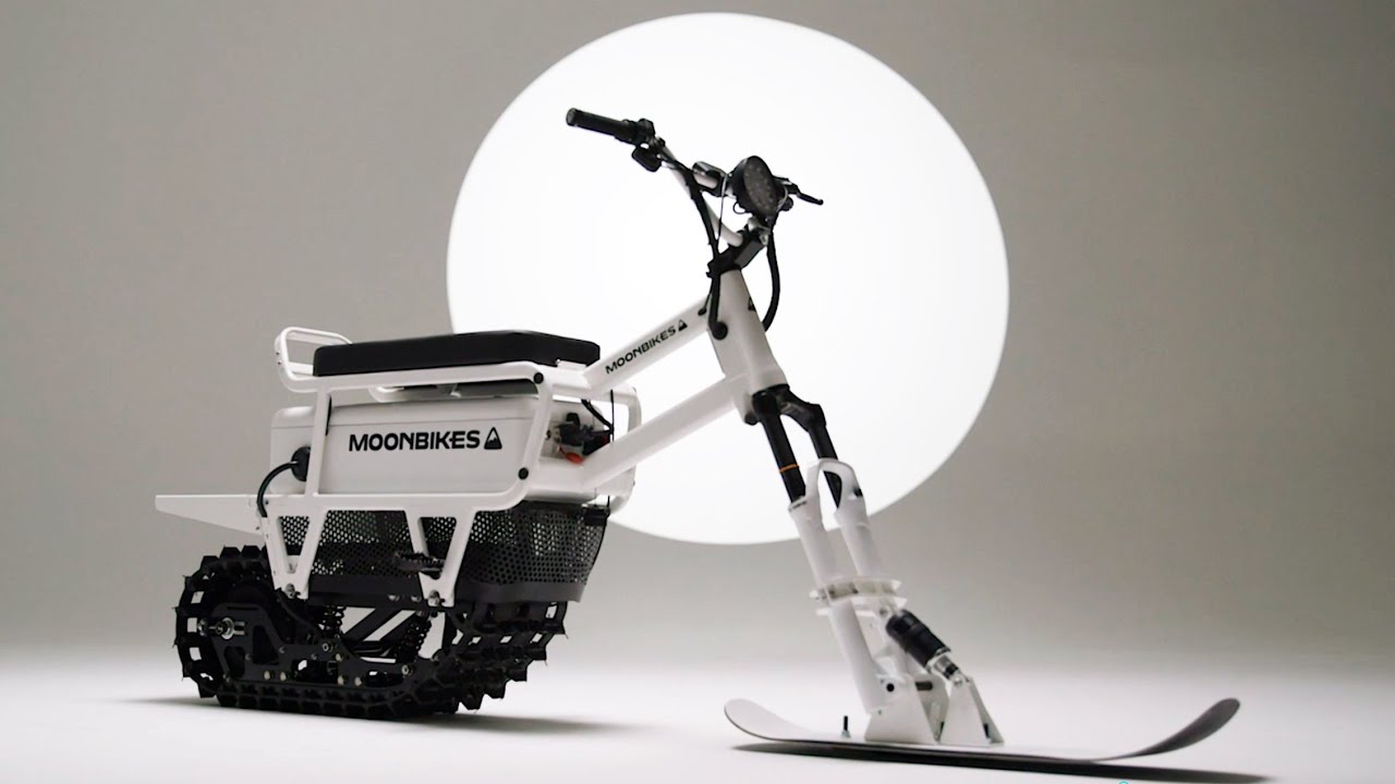 MoonBikes 100 Electric Snowbike YouTube