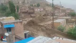 تصاویری از وقوع سیل در روستای دیرعلی سلماس در آذربایجان غربی