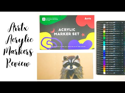 Painting With Markers!  Arrtx Acrylic Markers 