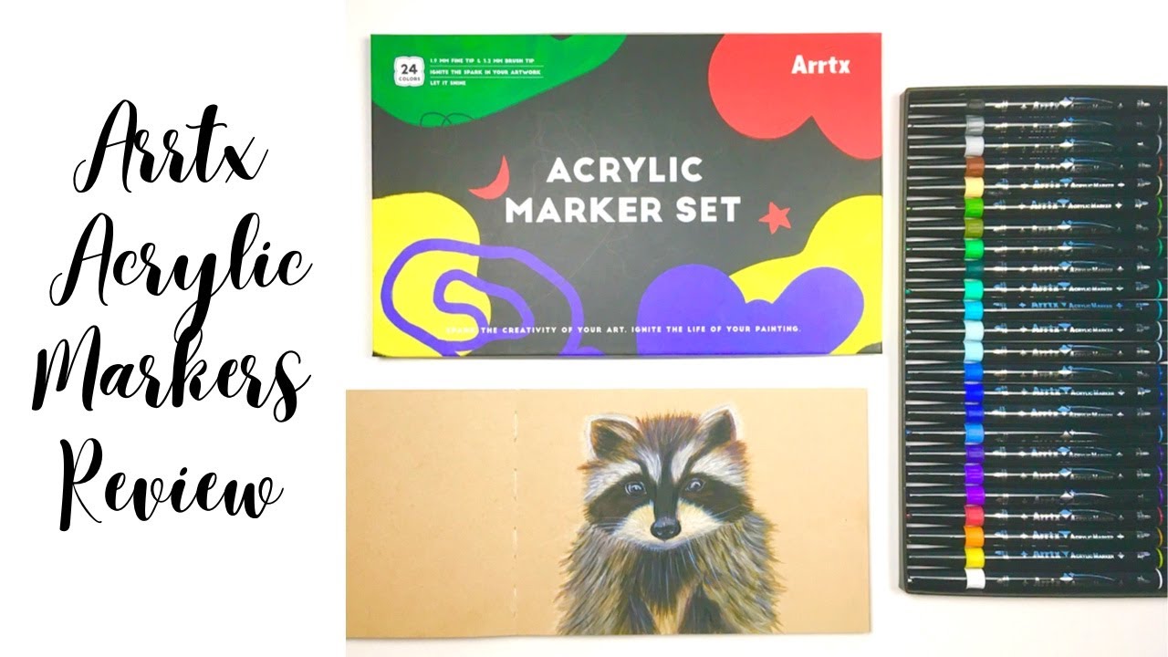Painting with Markers! Arrtx Acrylic Markers - NEW Add On set of 24!! 