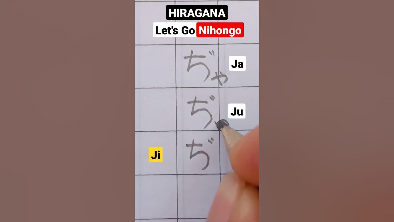 HIRAGANA JA JU JO japanese katakana bahasajepang japanesealphabet 