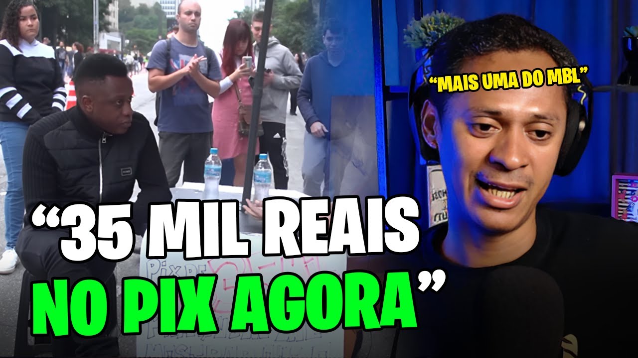 DEPUTADO OFERECE PIX De 35 MIL REAIS NA RUA React YouTube deputado-oferece-pix-de-35-mil-reais-na-rua-react-youtube