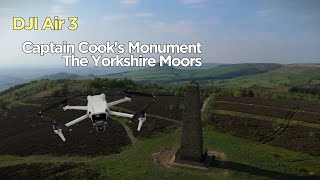 DJI Air 3 flyby of Captain Cook's Monument - The Yorkshire Moors [4k]