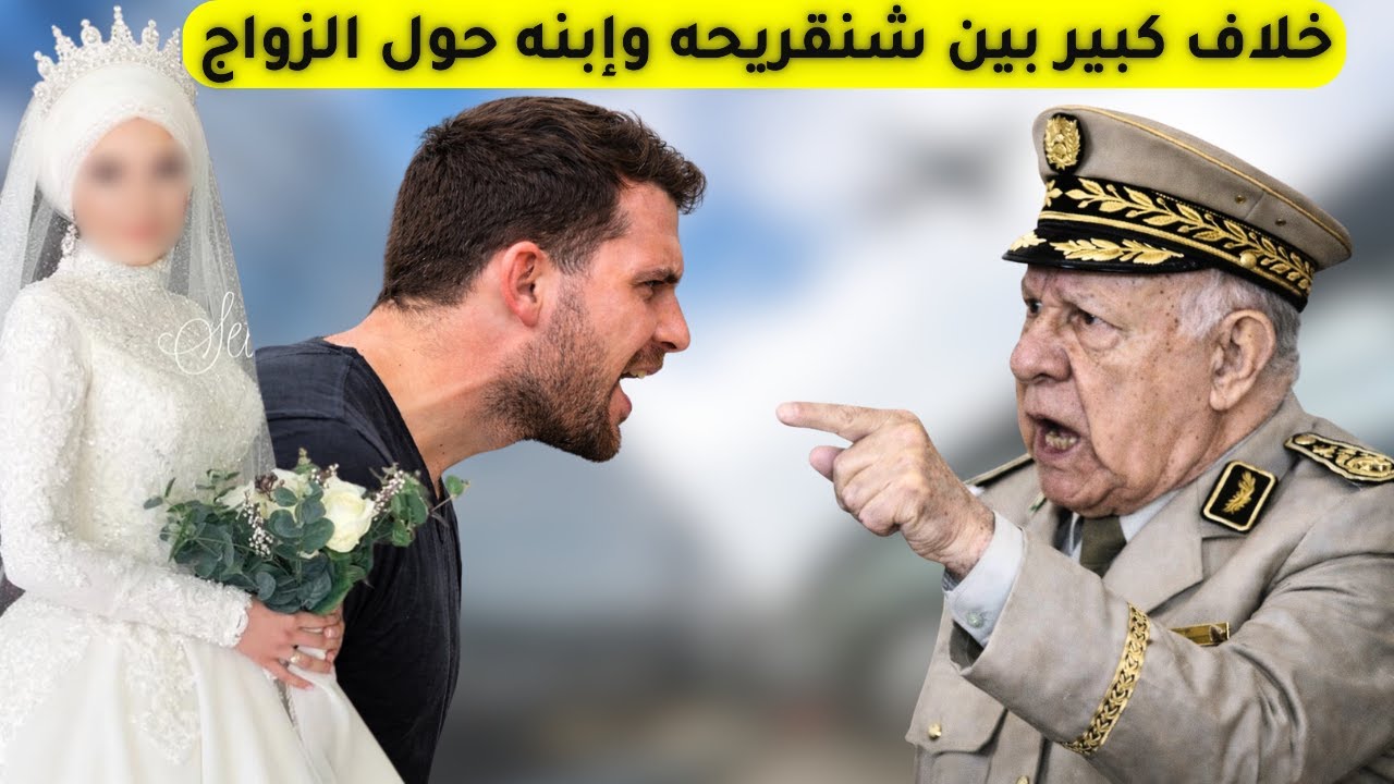 خلاف كبير بين الجنرال شنڨريحه و إبنه الرائد شفيق حول الزواج و ترقيته لرتبة مقدم