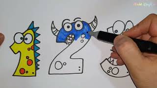 Sayıları Öğreniyorum! | Eğlenceli Çizim ve Boyama