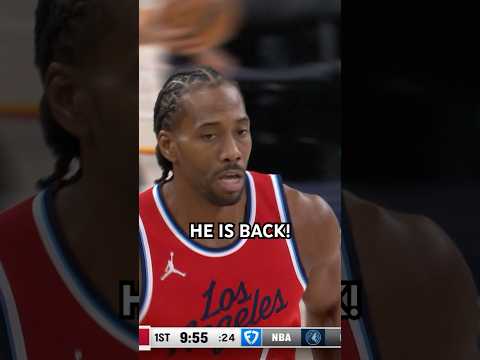 Kawhi Leonard DRILLS a three on his first shot attempt this season! 👌