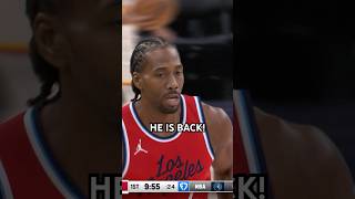 Kawhi Leonard Drills A Three On His First Shot Attempt This Season