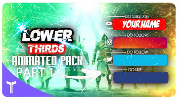 (2018) animated LOWER THIRD PACK / make animated social media LOWER THIRD PACK / android kinemaster