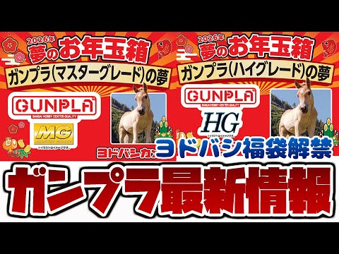 ガンプラ最新情報！ヨドバシのガンプラ福袋が抽選開始！今年はMG福箱と