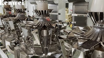 Four Units Multihead Weigher Mixing Weighing System: 10 Head Weigher for Weighing 25g Tea