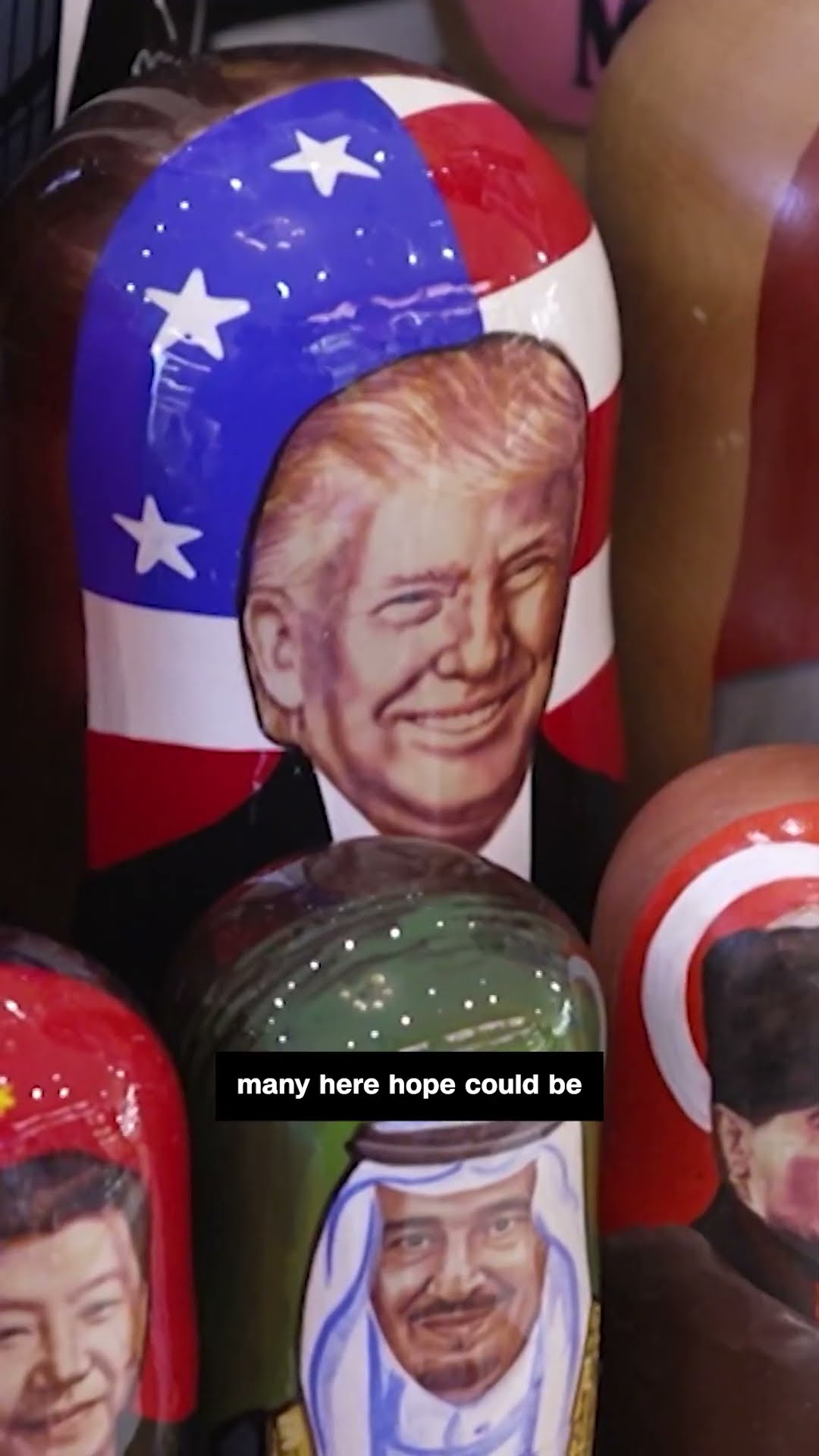 Russians show support for Trump