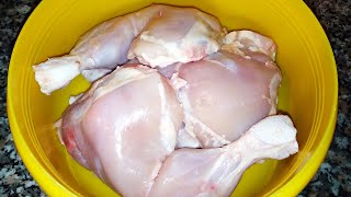 How to clean chicken legs before cooking