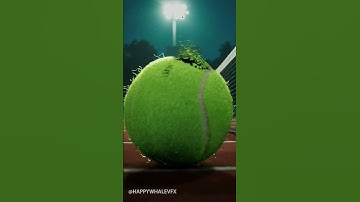 🎾 Tennis Ball Disintegration! | TyFlow VFX | Satisfying Particle Simulation