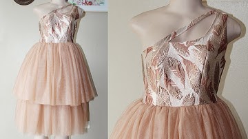 Sewing Tutorial: One Shoulder Princess Dart Bustier With Keyhole Pattern