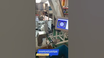 Cap assembly machine-assembly cap +anti theft ring+foam gaskets together