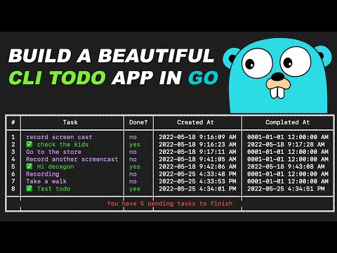 Golang Tutorial: Build A Beautiful CLI Todo App With Support for Piping