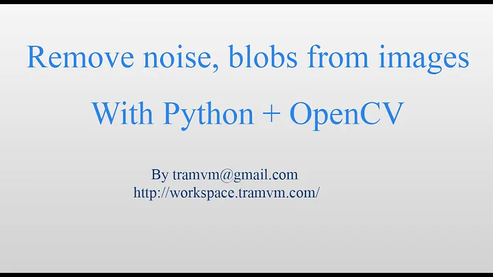 How to remove blobs from image with Python OpenCV