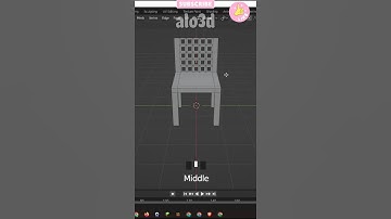 Chair modeling tutorial in blender #blender #shorts #animation