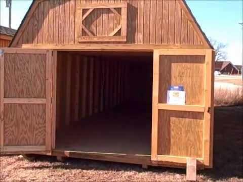 Derksen Portable Buildings 12x32 Lofted Barn located at 