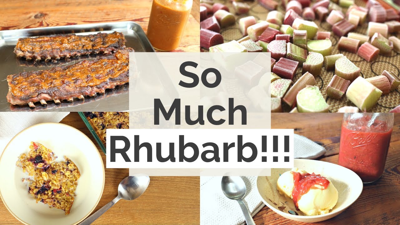4 Quick and Healthy Rhubarb Recipes | What we're Eating This Spring | Rhubarb BBQ Sauce