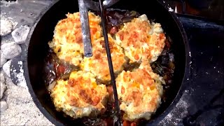 Backwoods' Favorites  Beef Biscuits in the Dutch Oven