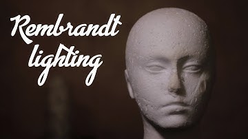 Portrait lighting - Rembrandt lighting