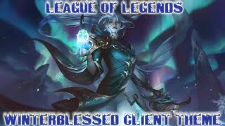 League of Legends Winterblessed Event Client Theme 1h Loop