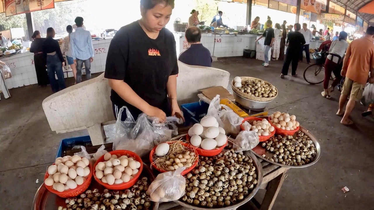 Amazing! CAMBODIAN Countryside STREET FOOD Walking Tour Vs City Walk Street 2026