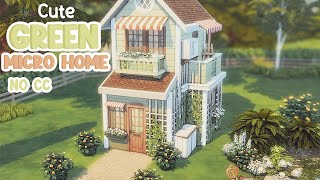 Cute Green Micro Home 💚 Sims 4 Speed Build