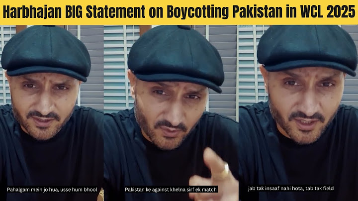 Harbhajan Singh BIG Statement on Boycotting India vs Pakistan Match in WCL 2025 | IND vs PAK Legends