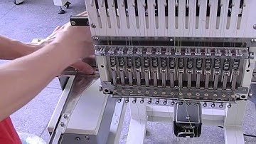 008613249433095: How to Change Cap device into Flat device for Single head Embroidery Machine