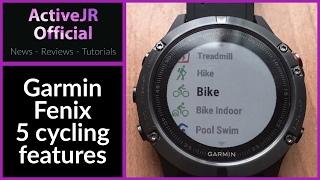Garmin Fenix 5 cycling features navigation and varia radar